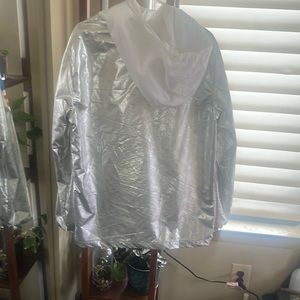 White and silver nasa jacket